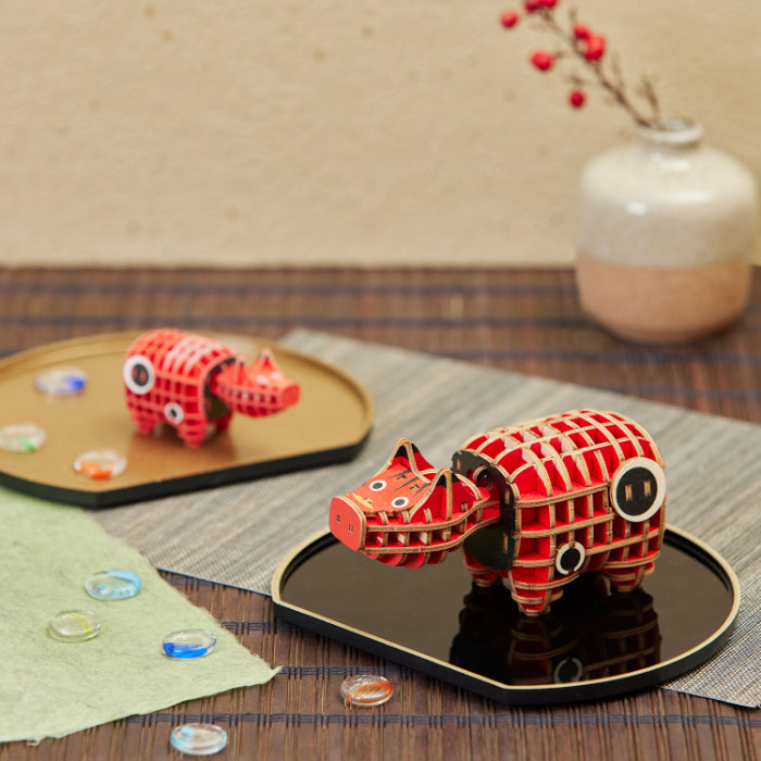 Wooden Art ki-gu-mi 赤べこ
