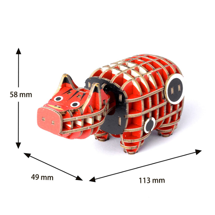Wooden Art ki-gu-mi 赤べこ