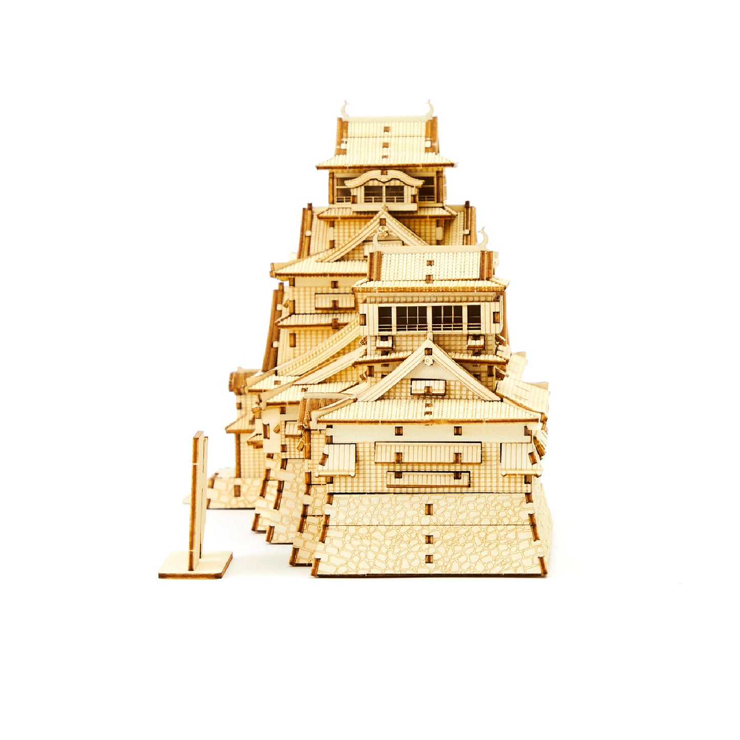 Wooden Art ki-gu-mi NEW 熊本城(くまモンのプレート付)