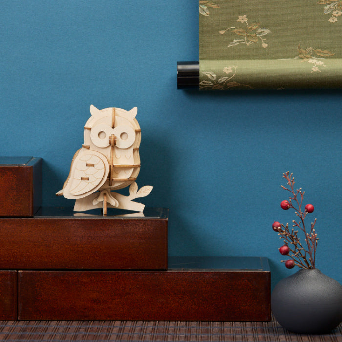 Wooden Art ki-gu-mi フクロウ