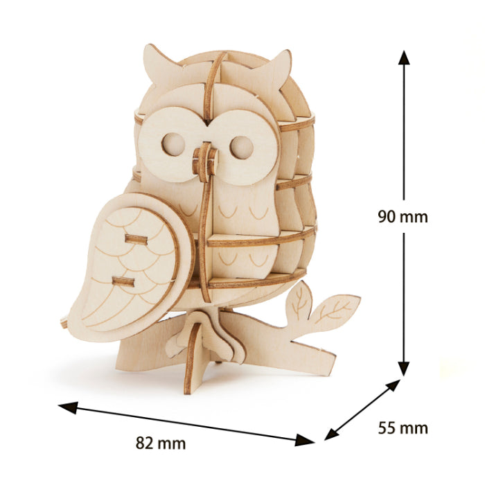 Wooden Art ki-gu-mi フクロウ