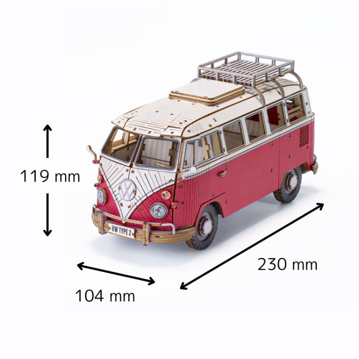 ki-gu-mi Vintage VW タイプ2 (T1) キャンパーバン レッド – 多組