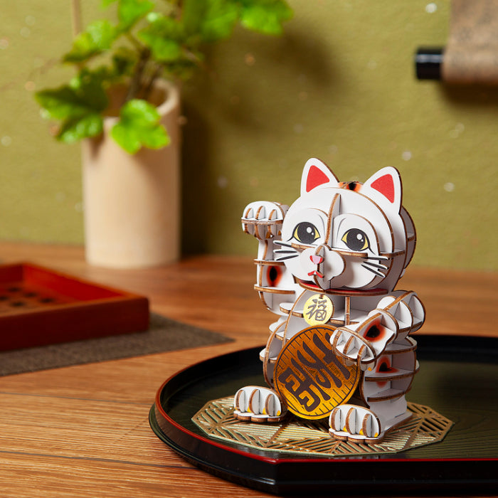 Wooden Art ki-gu-mi 招き猫 カラーVer.