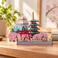 Wooden Art ki-gu-mi 日本の情景 富士と五重塔