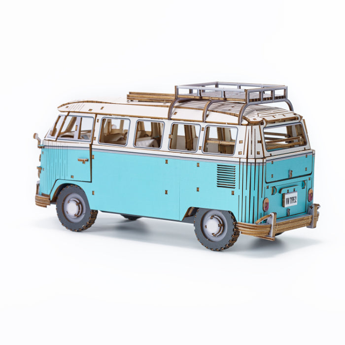 サンスター製　1/12 Volkswargen Type2 T1 箱無し ki-gu-mi Vintage VW タイプ2 (T1) キャンパーバン グリーン – 多組