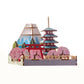 Wooden Art ki-gu-mi 日本の情景 富士と五重塔